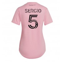 Koszulka piłkarska Inter Miami Sergio Busquets #5 Strój Domowy dla kobiety 2023-24 tanio Krótki Rękaw